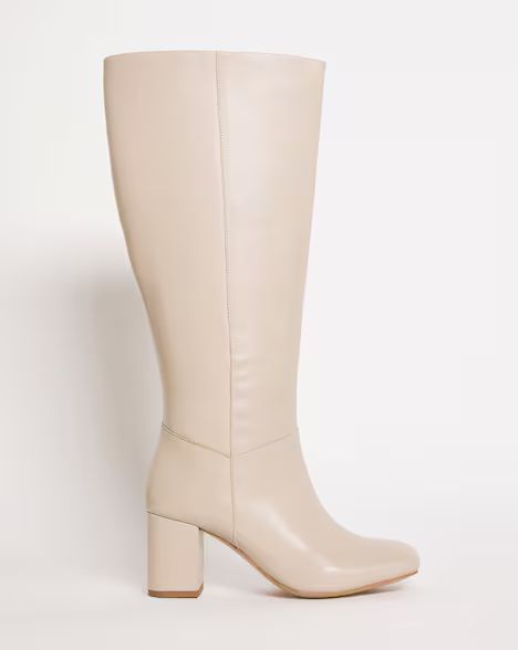 Leather High Leg Boot EEE Fit Super Curvy Calf | JD Williams | JD Williams (UK)