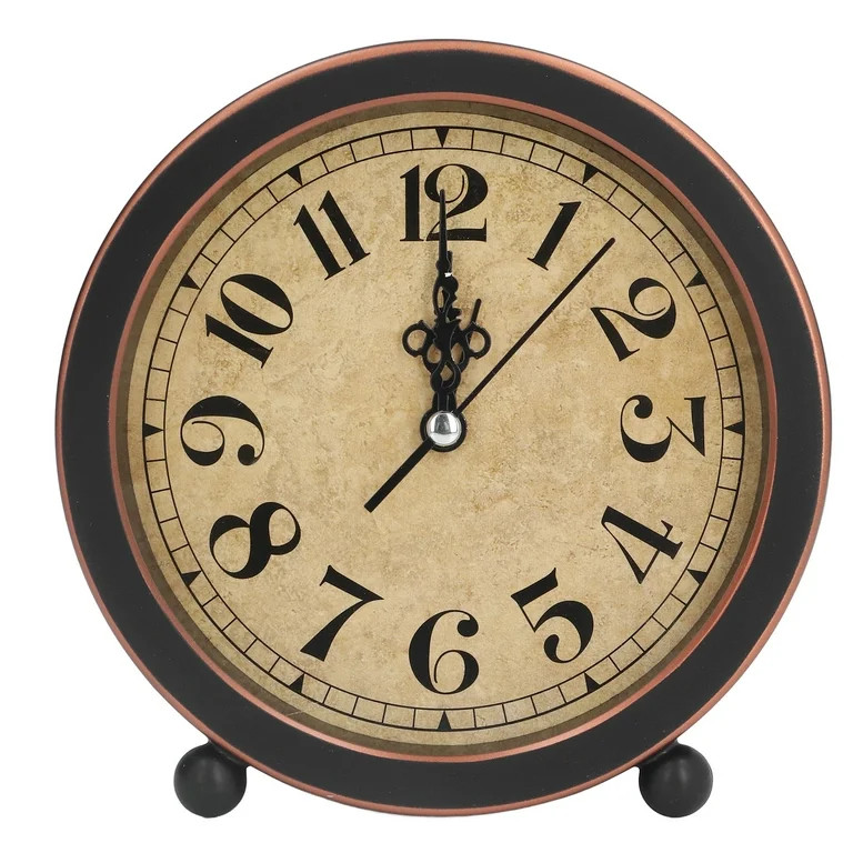 Desk Clock, Table Clock Easy Identification Silent Ticking for Bedroom for School for Office | Walmart (US)