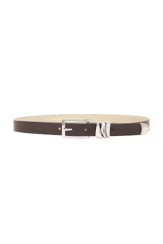 petit moments Modern Belt in Chocolate & Silver from Revolve.com | Revolve Clothing (Global)