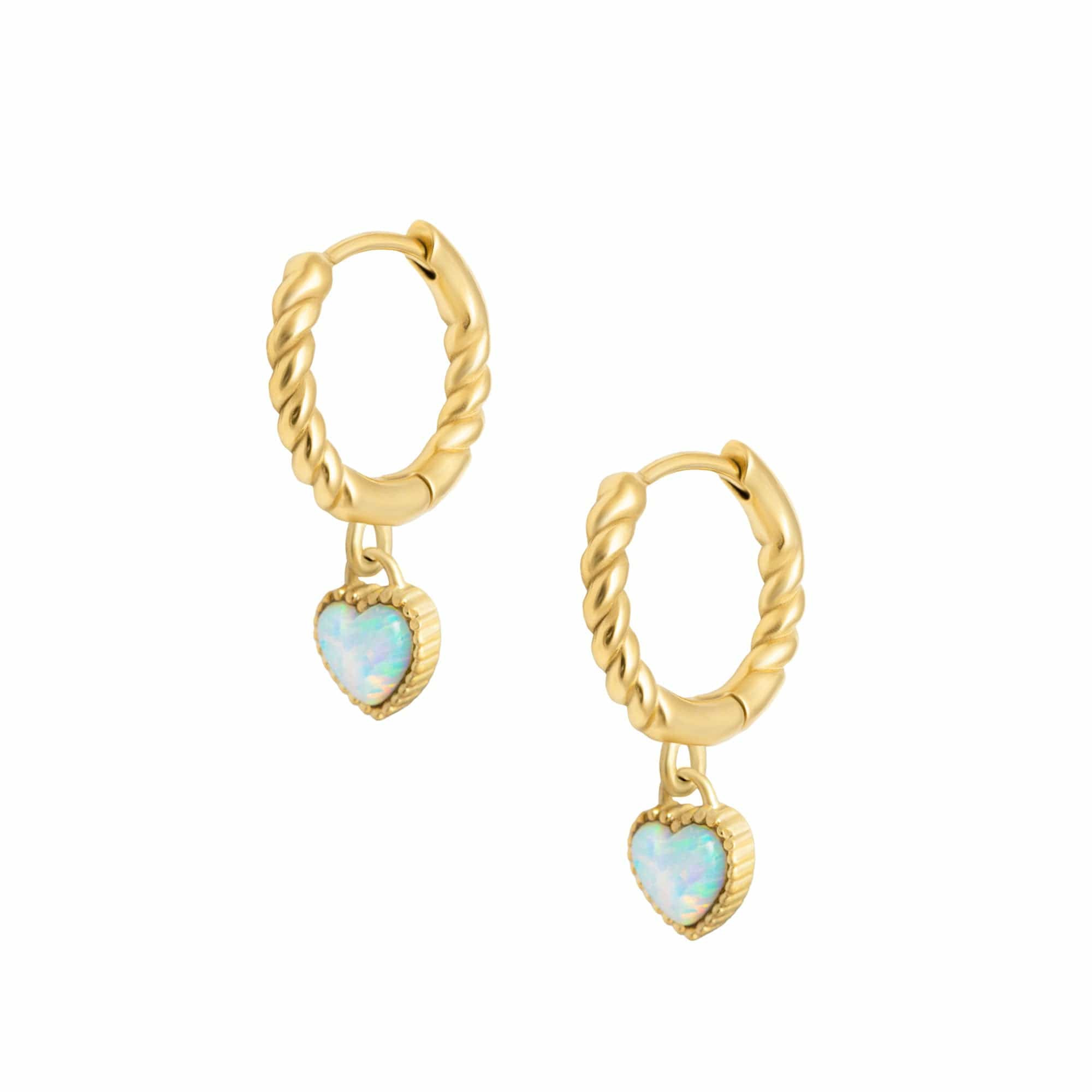 Tilly Opal Hoop Earrings | Bohomoon UK