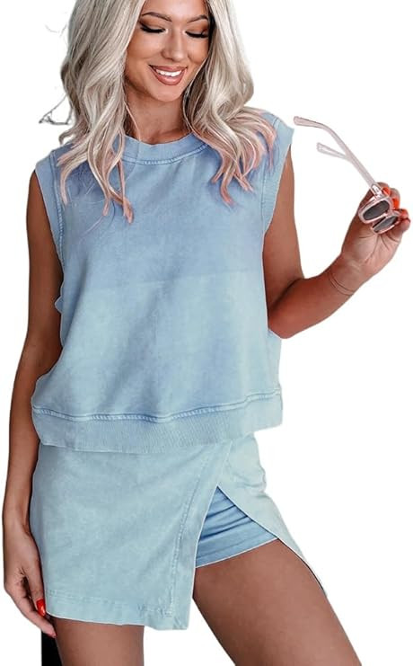 Women's 2025 casual summer short home two-piece set of pure cotton short sleeved T-shirt shorts s... | Amazon (US)