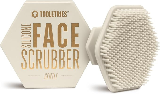 TOOLETRIES Men's Face Scrubber - Premium Silicone Facial Cleansing Brush, Gentle Exfoliator Pad &... | Amazon (US)