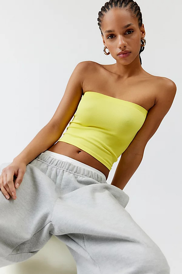 Out From Under Longline Tube Top in Yellow, Women's at Urban Outfitters | Urban Outfitters (US and RoW)
