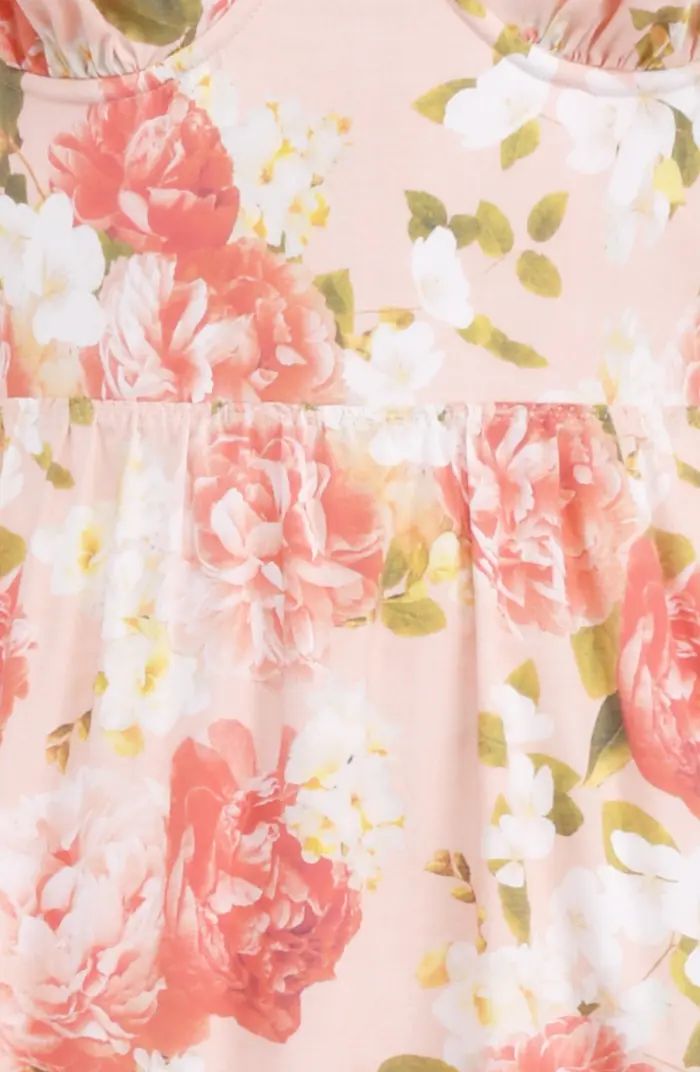 Elia Floral Stretch Cotton Blend Corset Sundress | Nordstrom