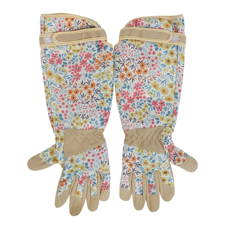 Expert Gardener Floral Pattern Rose Pick Garden Gloves | Walmart (US)