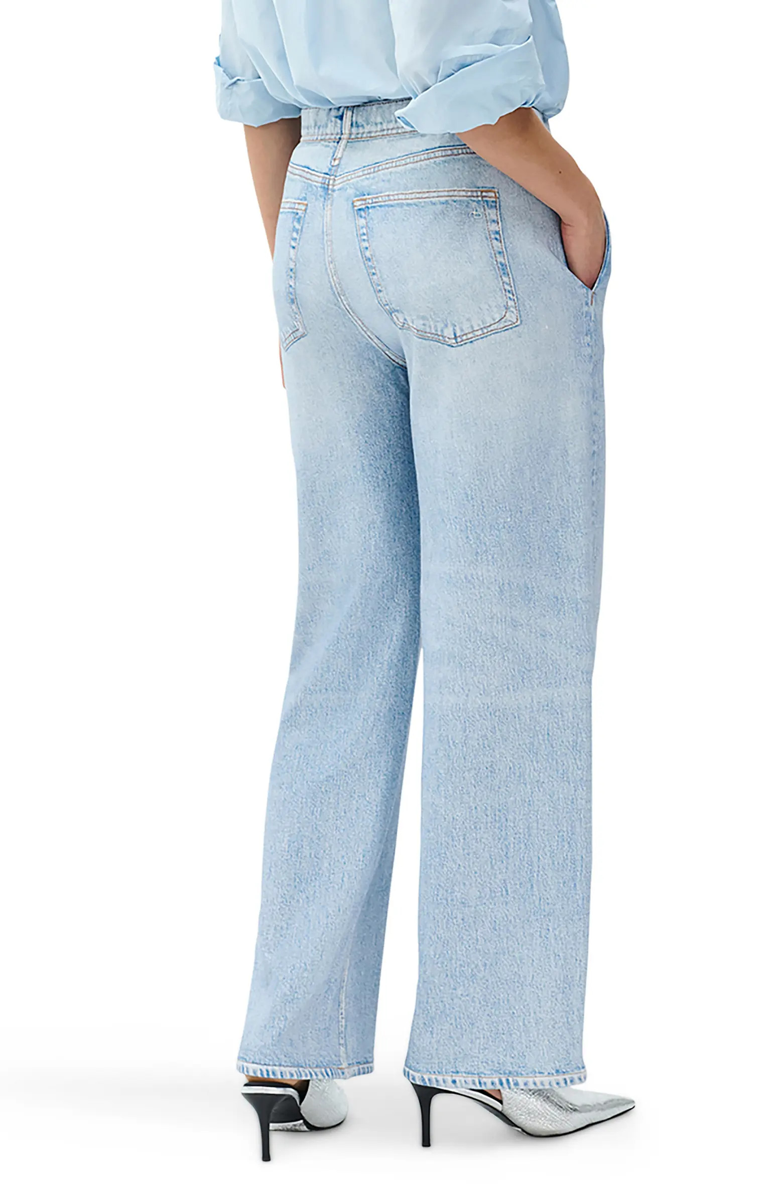 Miramar Wide Leg Cotton Terry Sweatpant Jeans | Nordstrom