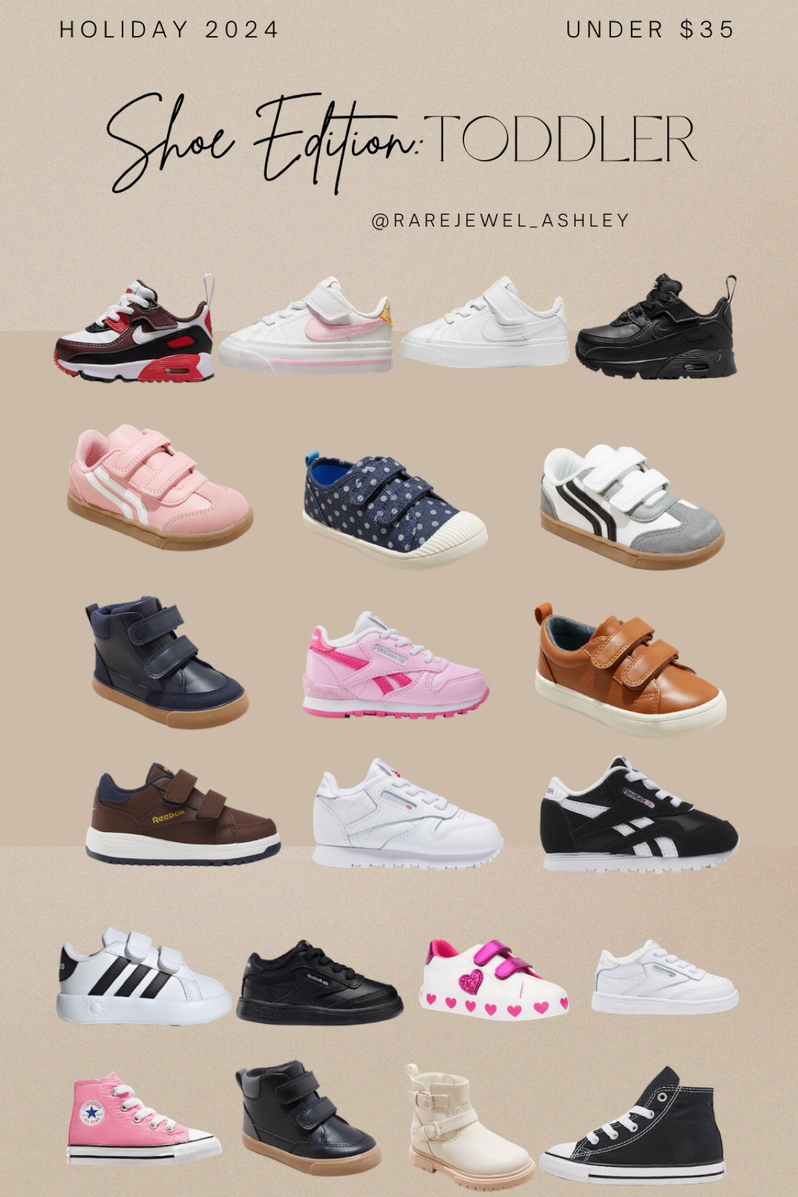 Toddler shoes under $35

#trending #toddler #toddlershoes #musthave #shopnow #targetstyle #family #giftguide #holiday2024

#LTKGiftGuide #LTKShoeCrush #LTKHoliday