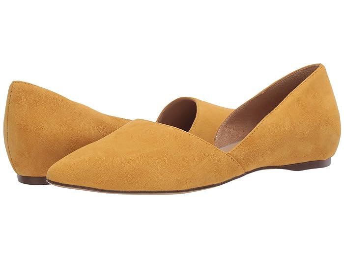 Naturalizer Samantha (Sunset Yellow Suede) Women's Flat Shoes | Zappos