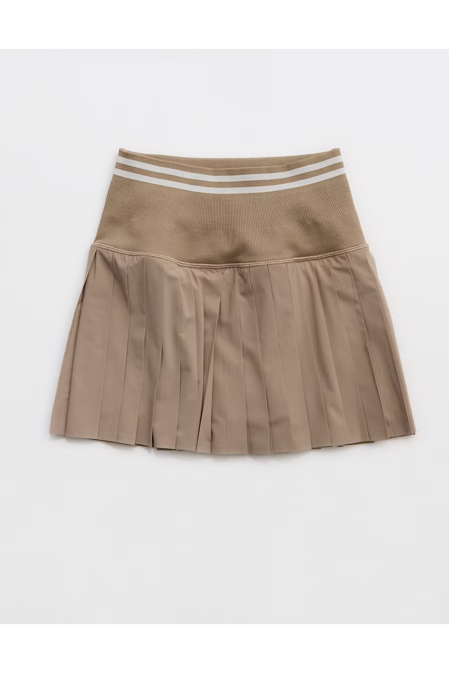 OFFLINE By Aerie Seamless Pleated Mini Skort Women's Beige M | Aerie