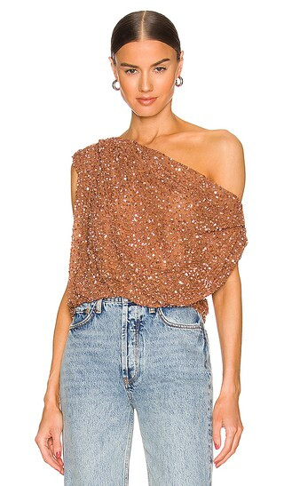 Myles Top in Bronze | Revolve Clothing (Global)