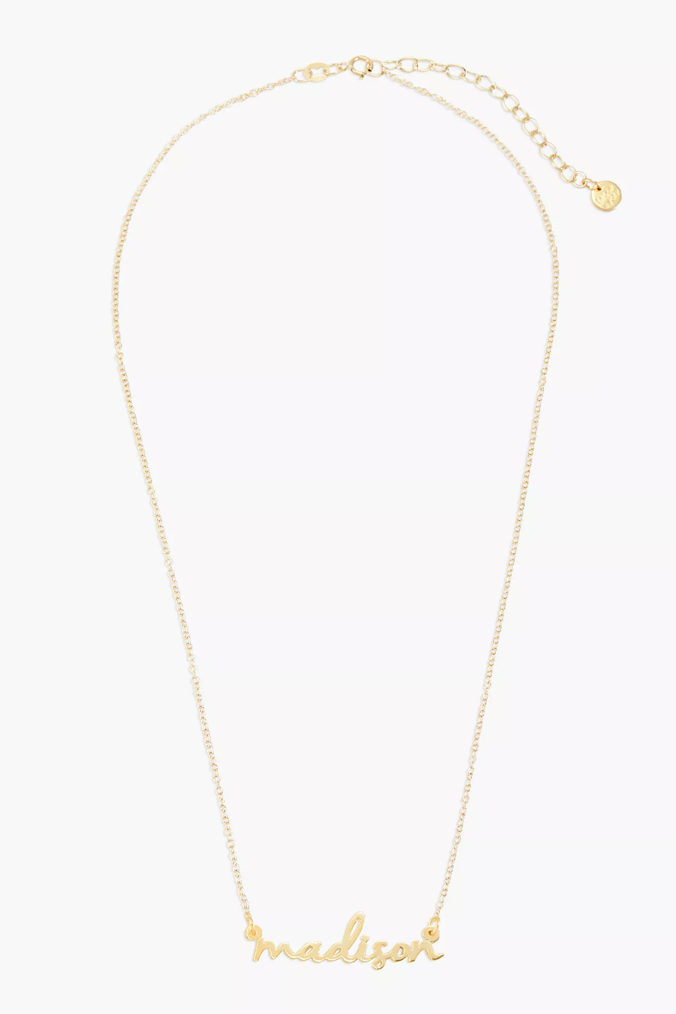 Brook & York Custom Mini Nameplate Necklace | Anthropologie (US)