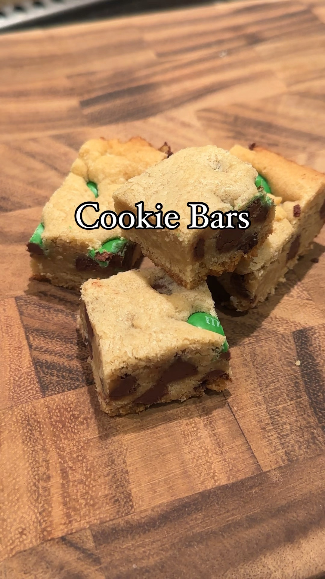 🍀St. Patrick’s Day Cookie Bars🍀

Here’s what you need: 
1 cup butter, room temperature
1 cup brown sugar
3/4 cup white sugar
3 tsp vanilla
2 eggs
3 cups flour
3/4 tsp salt
3/4 tsp baking soda
1 bag of chocolate chips or m&ms ( today I used the green M&Ms and some chips!)

Here’s how you make them: 
1. Preheat the oven to 350°. 
2. Cream the butter and sugar until well combined, about 5 minutes. 
3. Add the vanilla and eggs until combined.
4. Add the flour, salt and baking soda to a bowl and mix well. Then slowly add into mixture one cup at a time until combined and smooth.
5. Add in chips or m&ms.
6. Spread into a buttered 9x13 baking dish, spreading evenly with a spatula.
7. Bake on the middle rack forEXACTLY 20 minutes.
It will look undercooked, but the secret here is to let it sit at room temp for 1 hour after baking before serving. It will cool and they will turn into the chewiest, most delicious cookie bars in the world!

Enjoy! 

#LTKVideo #LTKparties