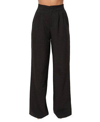 Women's Always Ready Tailored High-Waisted Wide-Leg Trouser, 32" Inseam | Macy's