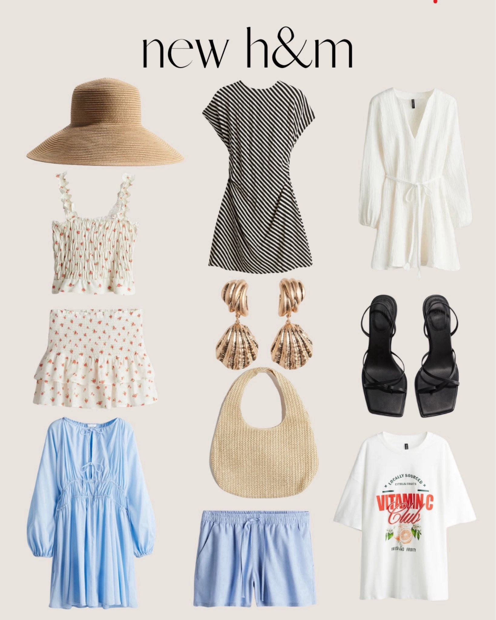 new h&m 🫶🏻

summer style, summer finds, earrings, summer dress, sandals 

#LTKStyleTip #LTKShoeCrush #LTKSeasonal