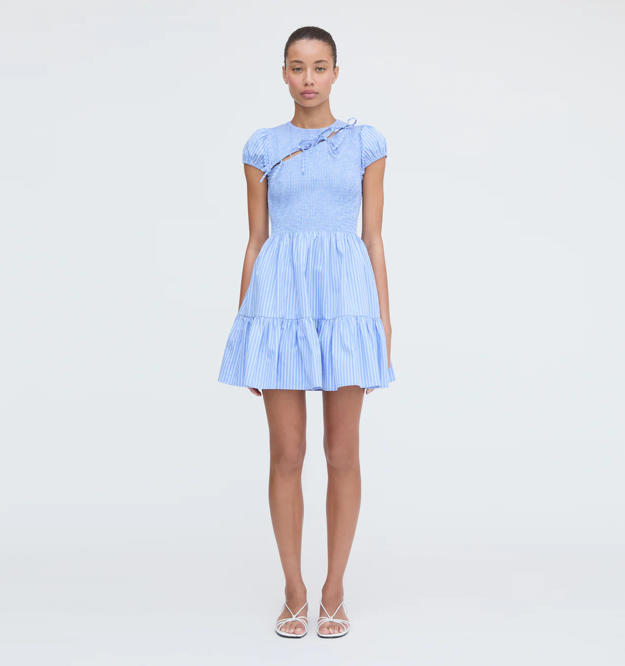 The Gia Mini Nap Dress - Blue Stripe | Hill House Home US