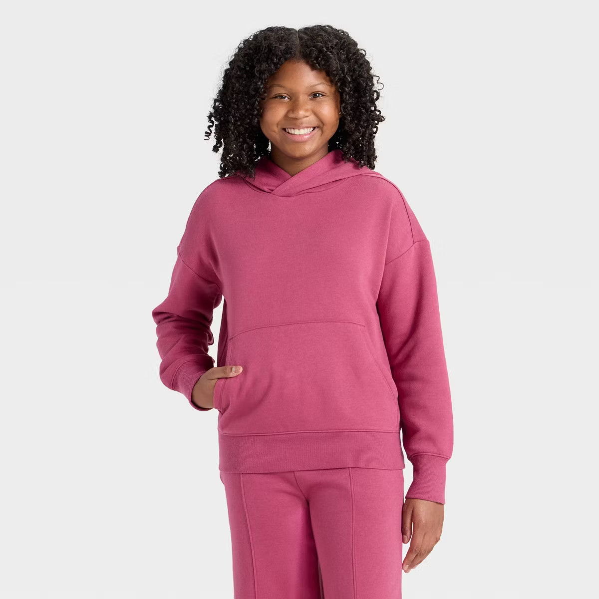 Girls' Oversized Fleece Hoodie Sweatshirt - art class™ | Target