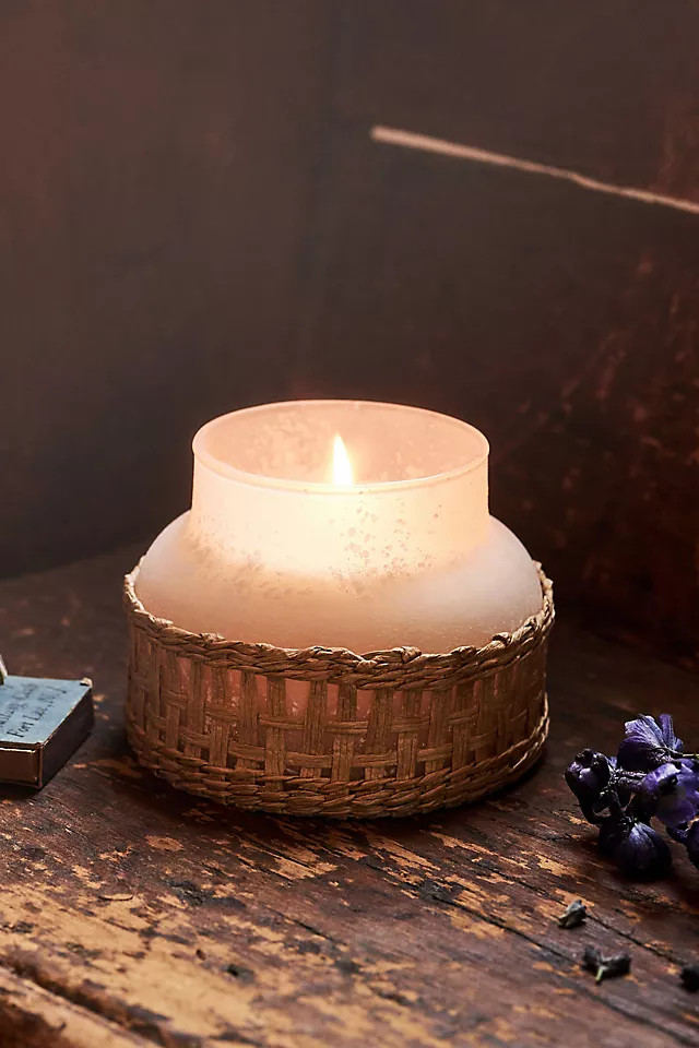 Capri Blue Wrapped Seastone Jar Candle | Anthropologie (US)