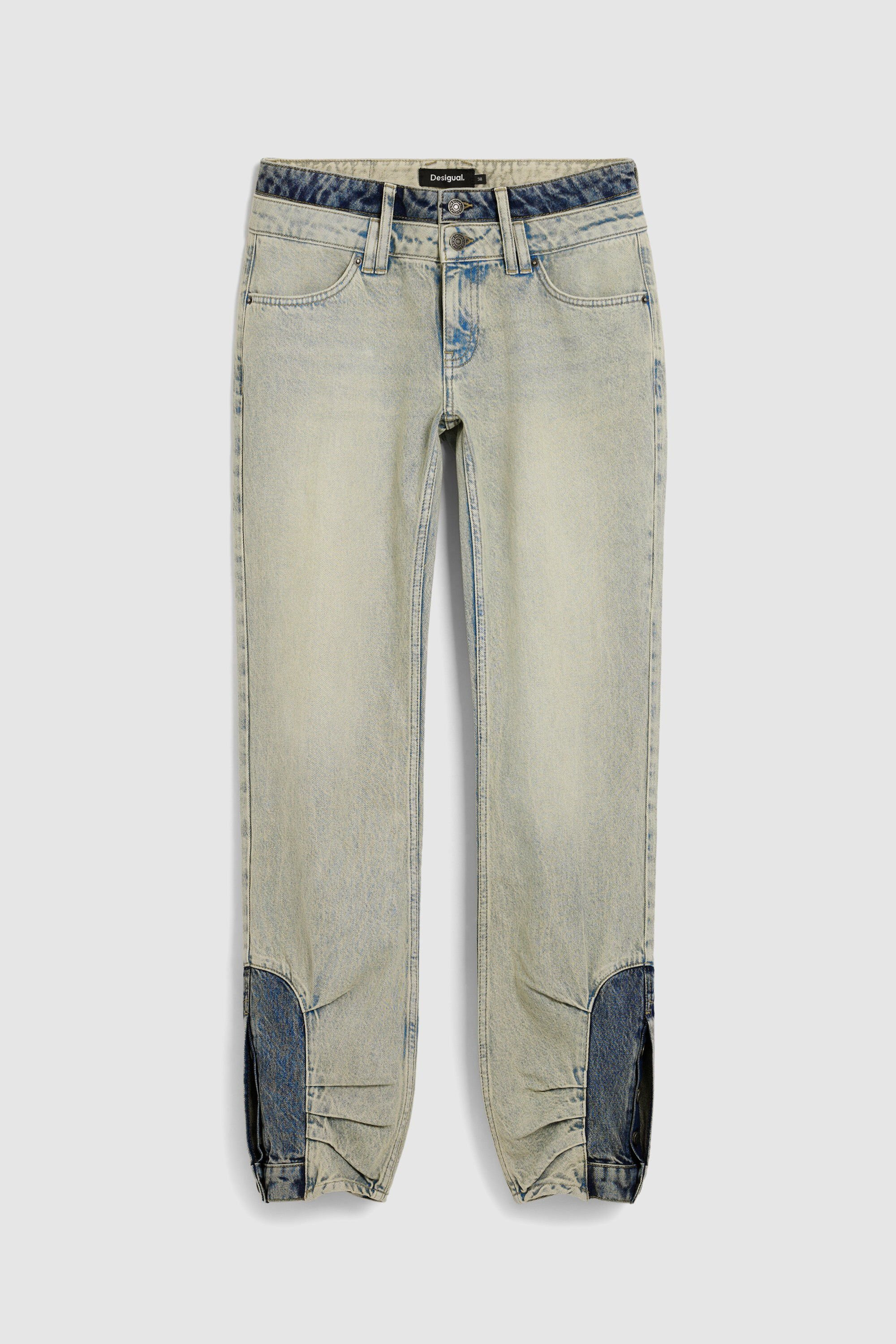 Combined denim pants | Desigual USA,CA