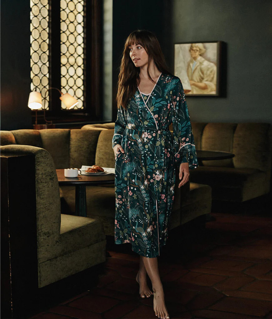 The Cloud 9 Silky Midi Robe 
            | 
              
              $135 | SummerSalt