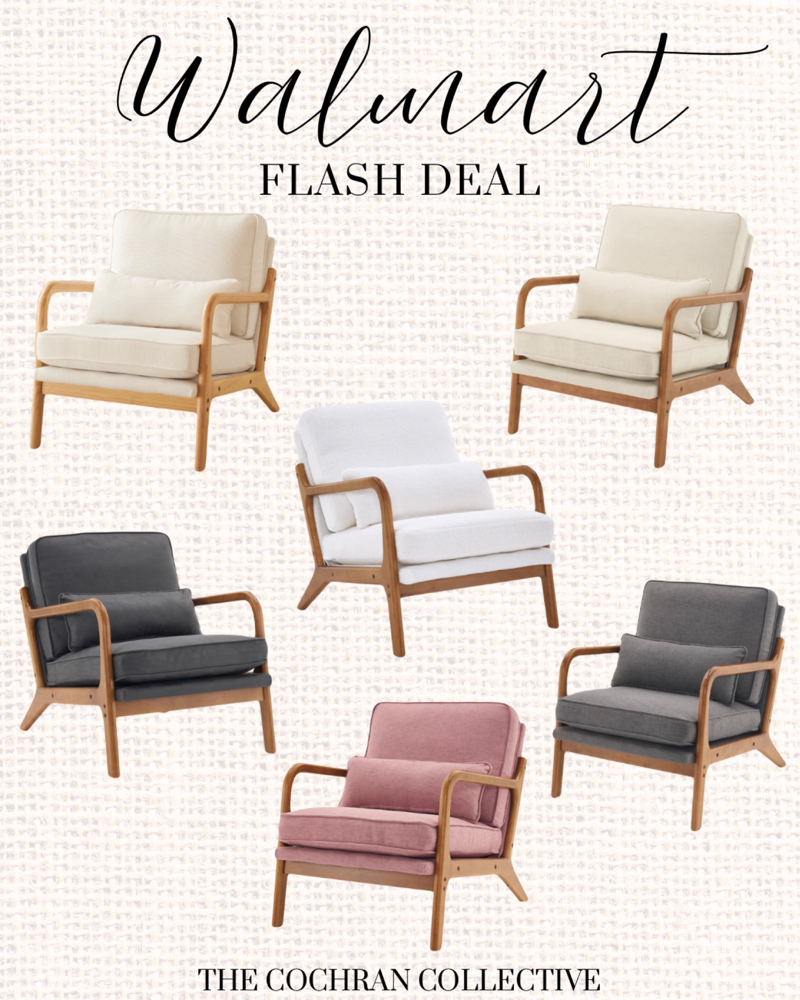 Flash deal on these cute accent chairs from Walmart! The top 3 are only $116! Such a good pricee

#homedecor #chairs #accentchairs #livingroom living room decor accent chairs home decor 

#LTKHome #LTKSaleAlert