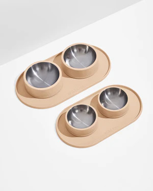 Stainless Steel Dog Bowl & Silicone Mat Set | Wild One | Wild One