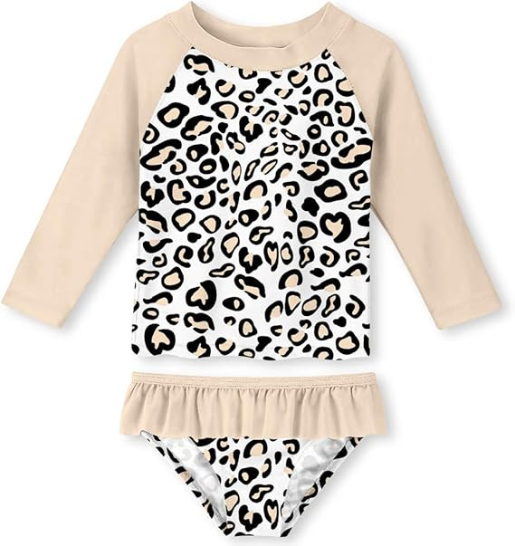 UNIFACO Toddler Girls Swimsuit Rashguard Set Summer Beach Breathable Tankini with UPF 50+ Sun Pro... | Amazon (US)