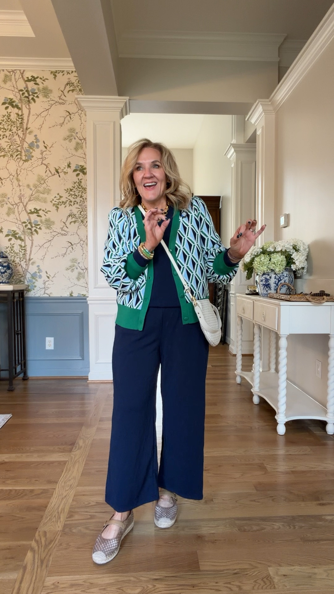 I love this brand. Always feminine. Always a great price point. 
The details here are stunning. Embroidery, gifts, pique and the colors! 
Skirt size 8
Everything else is size medium. The knit pants run big. Consider sizing down. 

Linking my shoes and jewelry too. 25% off Allie & Bess code NANETTE25

Florida outfits, vacation outfits, Snowbird outfits, retiree outfits denim skirt, embroidered top vacation dress travel, set southern style @belk

#LTKOver40 #LTKFindsUnder100 #LTKFindsUnder50