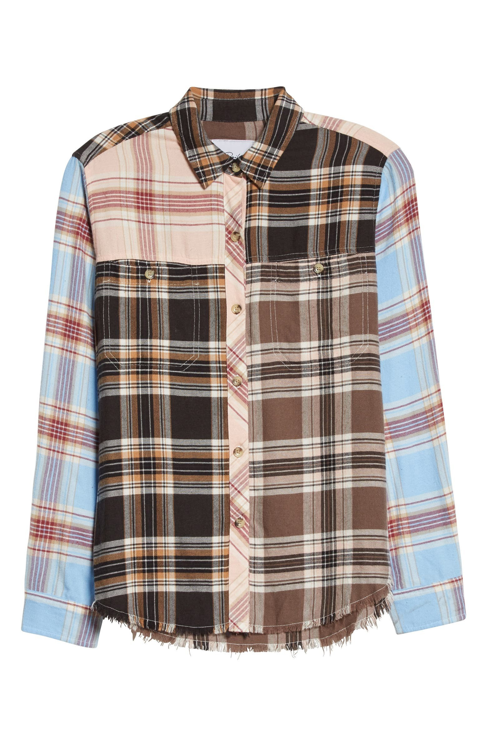 Brando Mix Plaid Flannel Shirt | Nordstrom