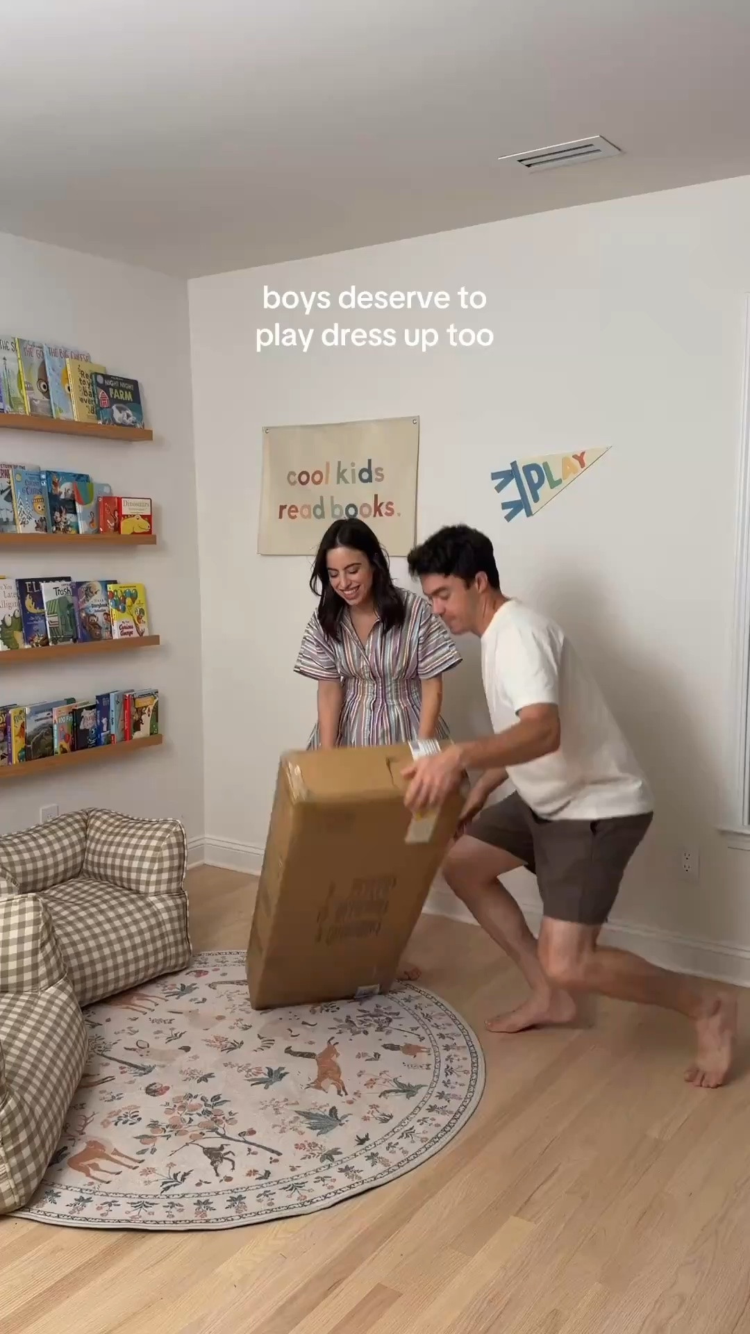 We set up the most adorable superhero closet for our boys and I can't get over how cute it turned out! This kids clothing rack with the mirror on the side is such a great find — the quality is seriously so good!

dress up center, kids clothing rack, superhero costumes, boys playroom, imaginative play, Amazon kids, gingham chair, playroom decor

#LTKootd #LTKHome #LTKKids