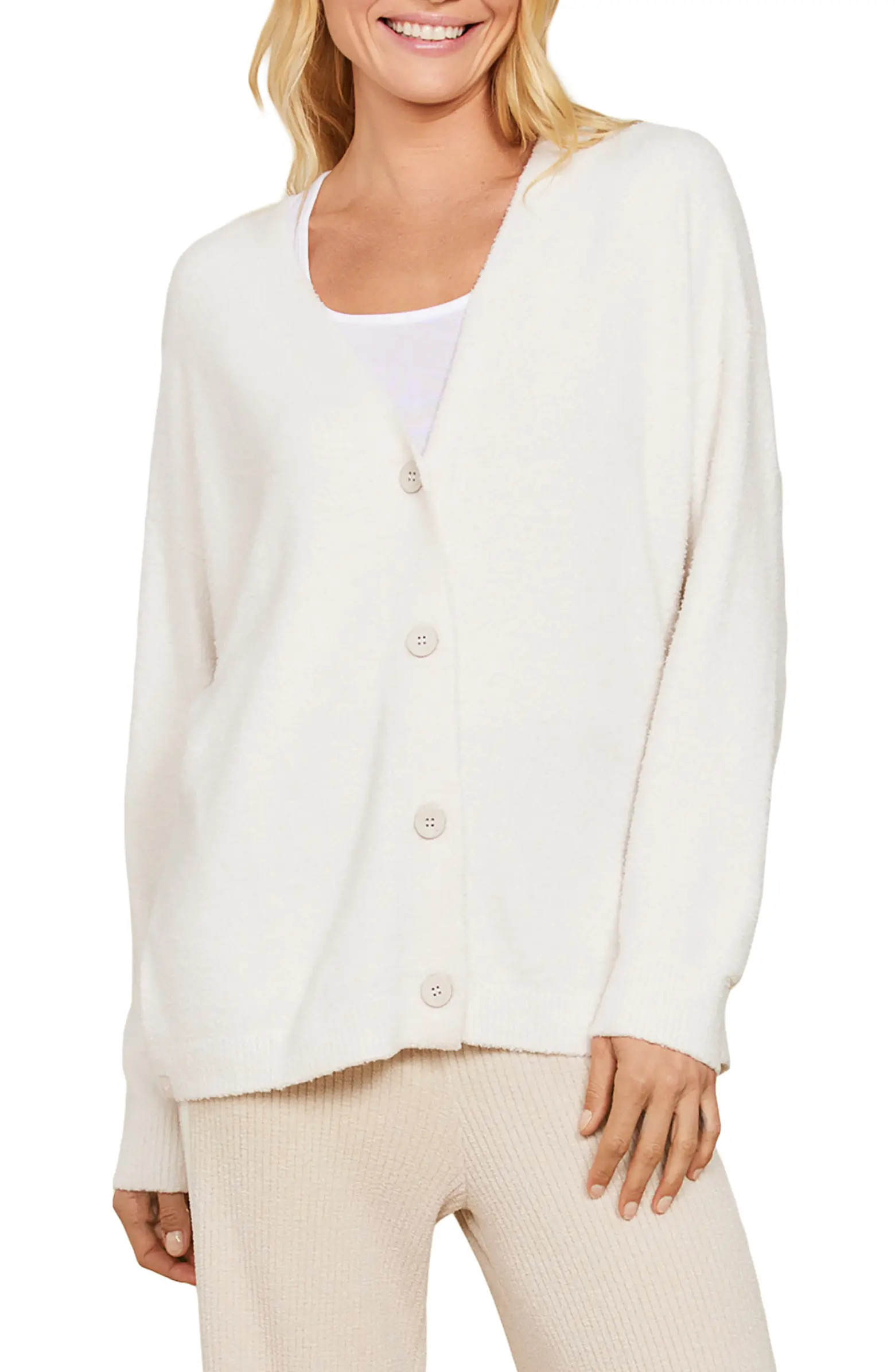 Barefoot Dreams® CozyChic Lite® V-Back Cardigan | Nordstrom | Nordstrom