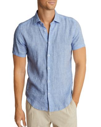 Holiday Short Sleeve Linen Shirt | Bloomingdale's (US)