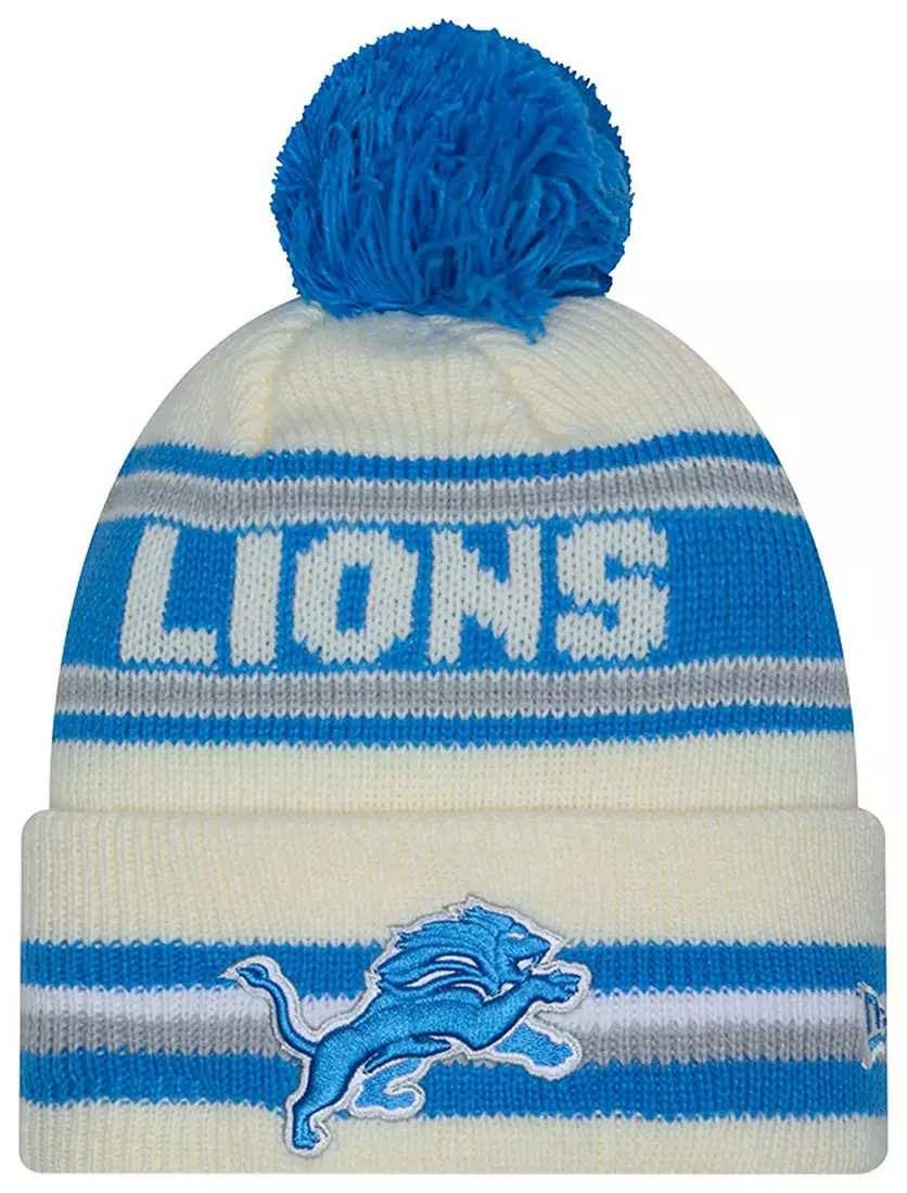 New Era Adult Detroit Lions White Classic Knit Beanie | DICK'S Sporting Goods
