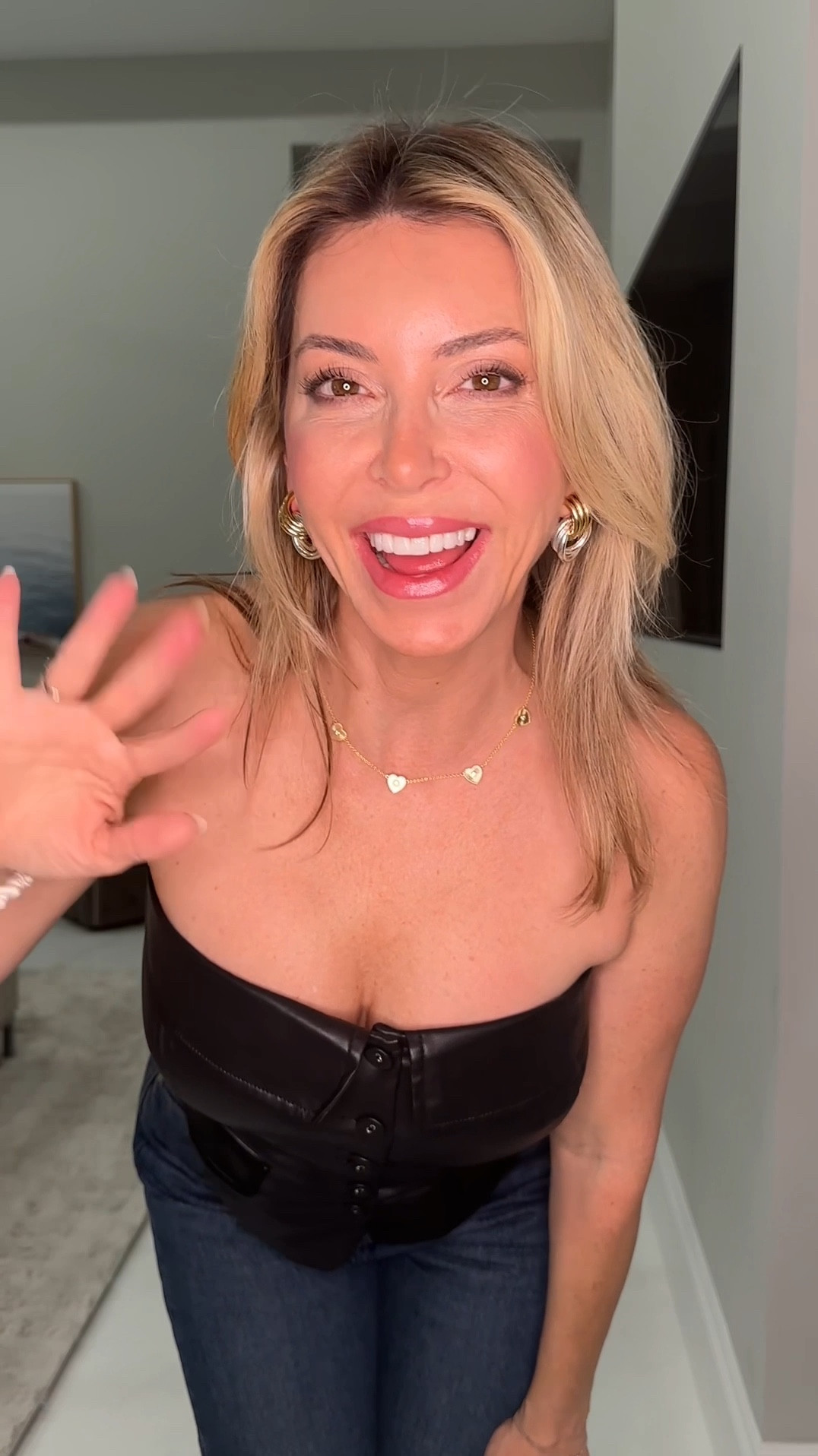 Such a good date night outfit! Size down in jeans. The top is short so I ordered a medium. Shoes are TTS. 



#LTKGiftGuide #LTKStyleTip #LTKOver40