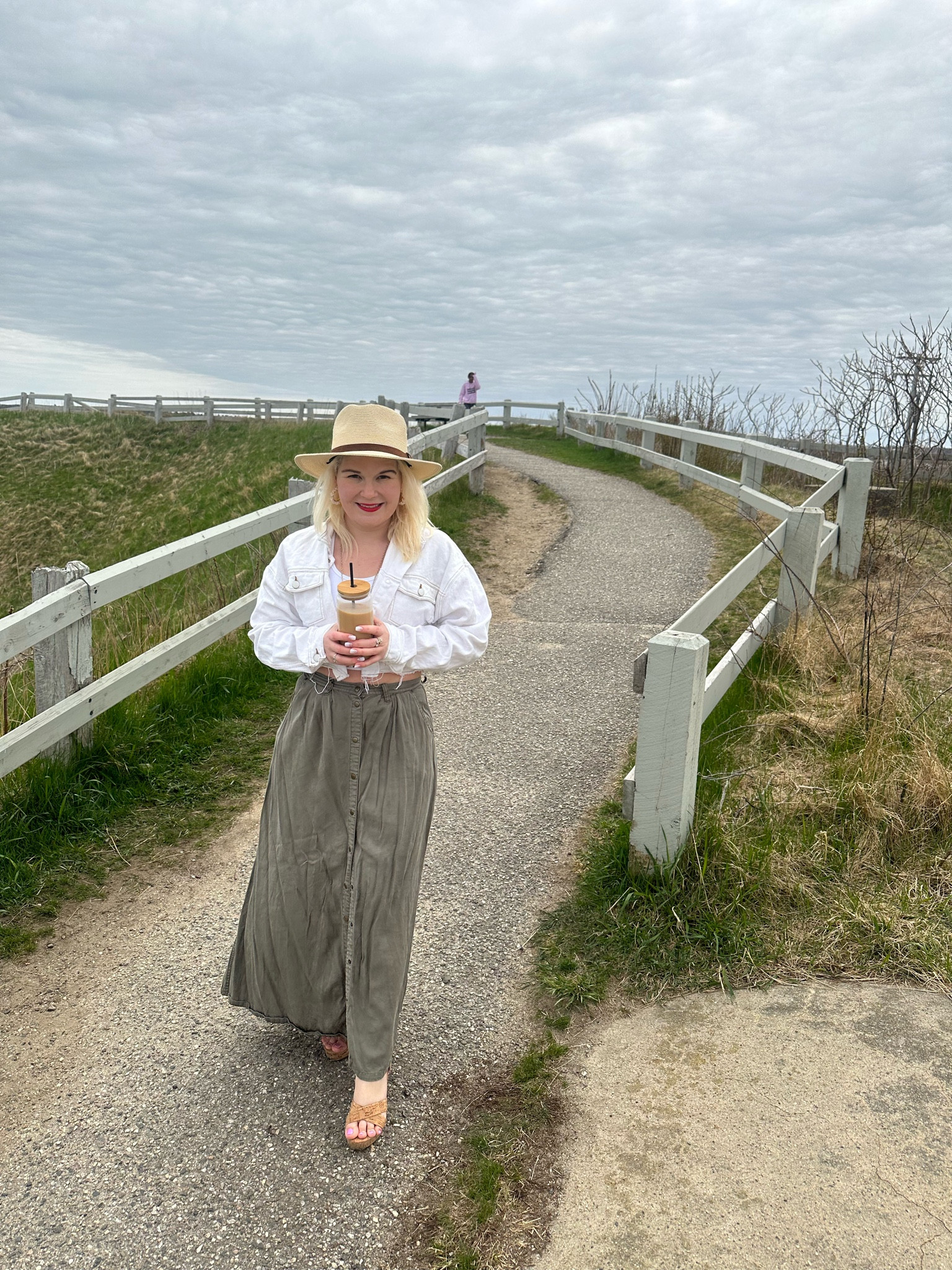 Thursday ootd. This olive green khaki maxi skirt from Lulus is such a great find. I have owned it for years! Wearing a small. 

#LTKStyleTip #LTKFindsUnder100 #LTKWorkwear
