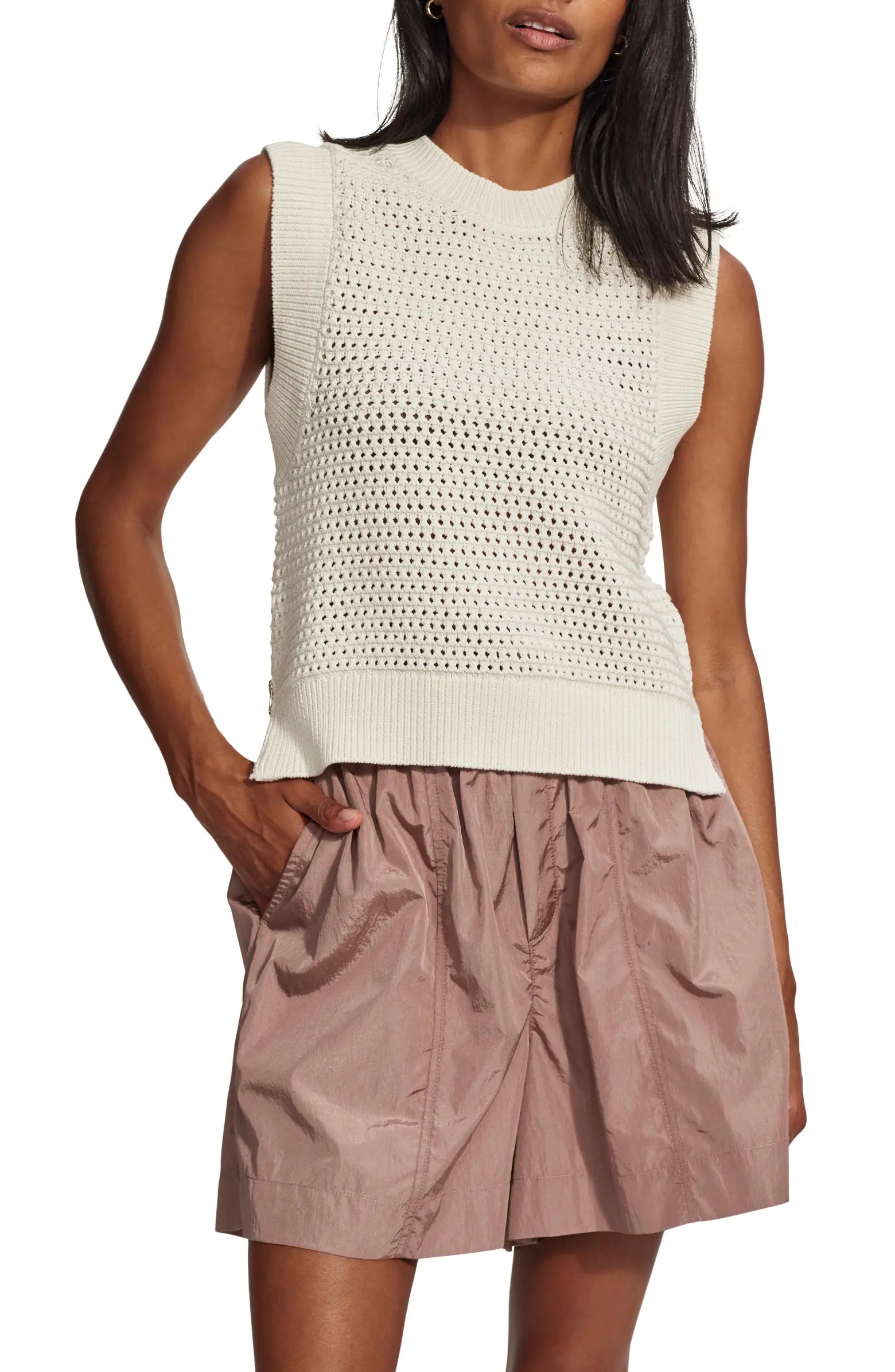 Randal Zip Detail Sweater Tank | Nordstrom