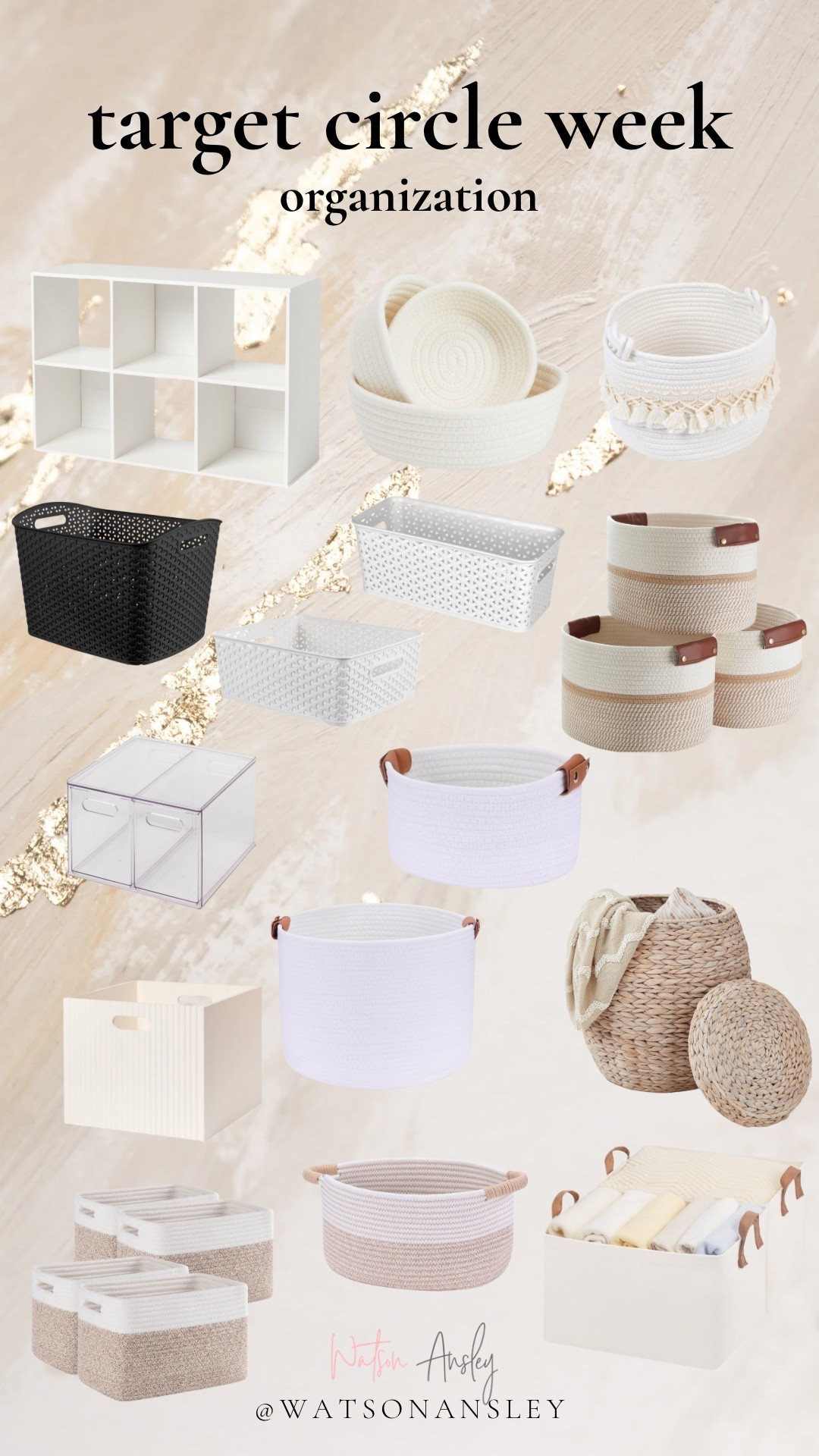 Shop organizational bins on sale at Target during Target Circle Week here!

Buns | baskets | organize | black | white | bins | shelf | tidy | clean up | storage | toys | closet | kids room



#LTKKids #LTKHome #LTKSaleAlert