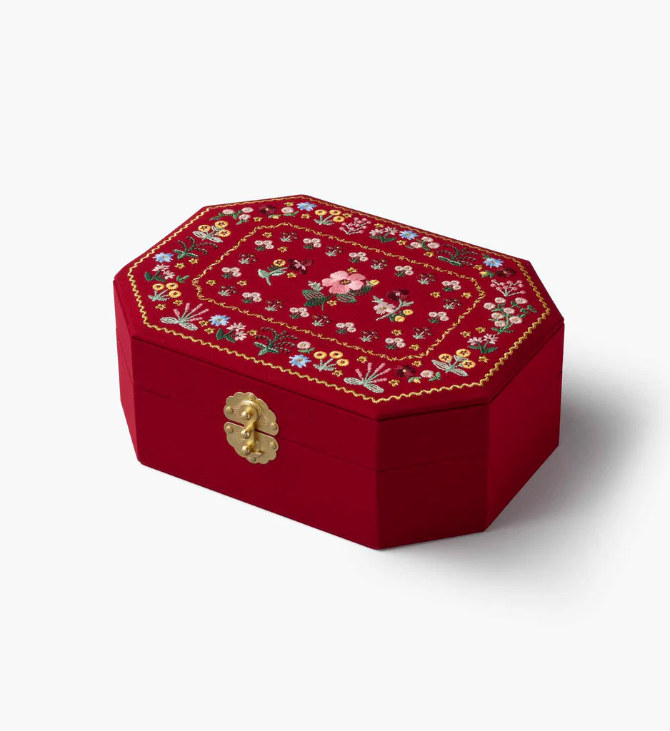 Embroidered Jewelry Box - Gemma | Rifle Paper Co.