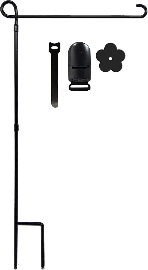 Garden Flag Holder Stand, Premium Yard Flag Holder Weather-Proof Metal Powder-Coated Flagpole wit... | Amazon (US)