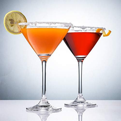 Gala Houseware Lead-Free Crystal Martini Glasses, Set of 2 Clear Cocktail Glasses, Premium Crysta... | Amazon (CA)