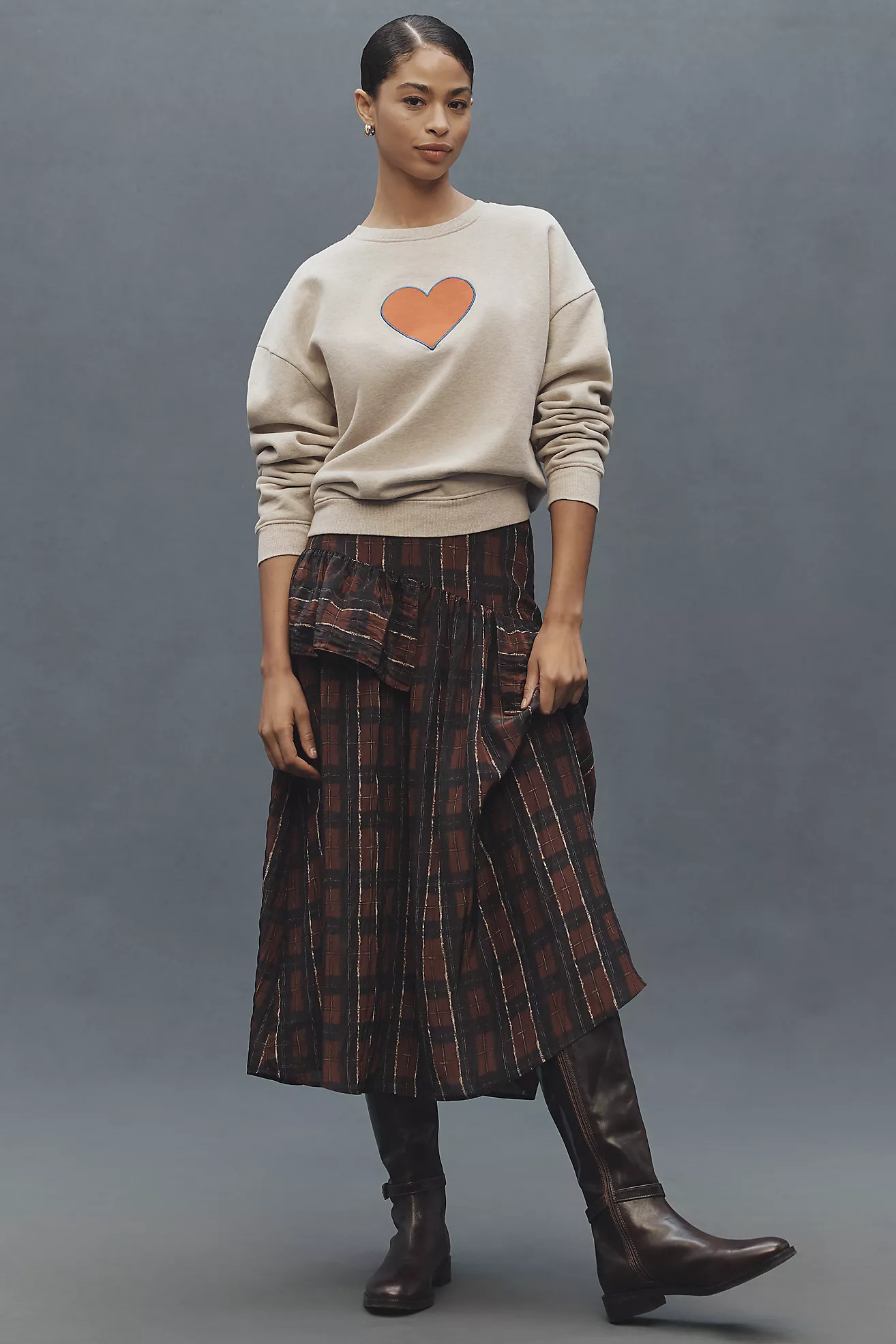 KULE The Oversized Heart Sweatshirt | Anthropologie (US)