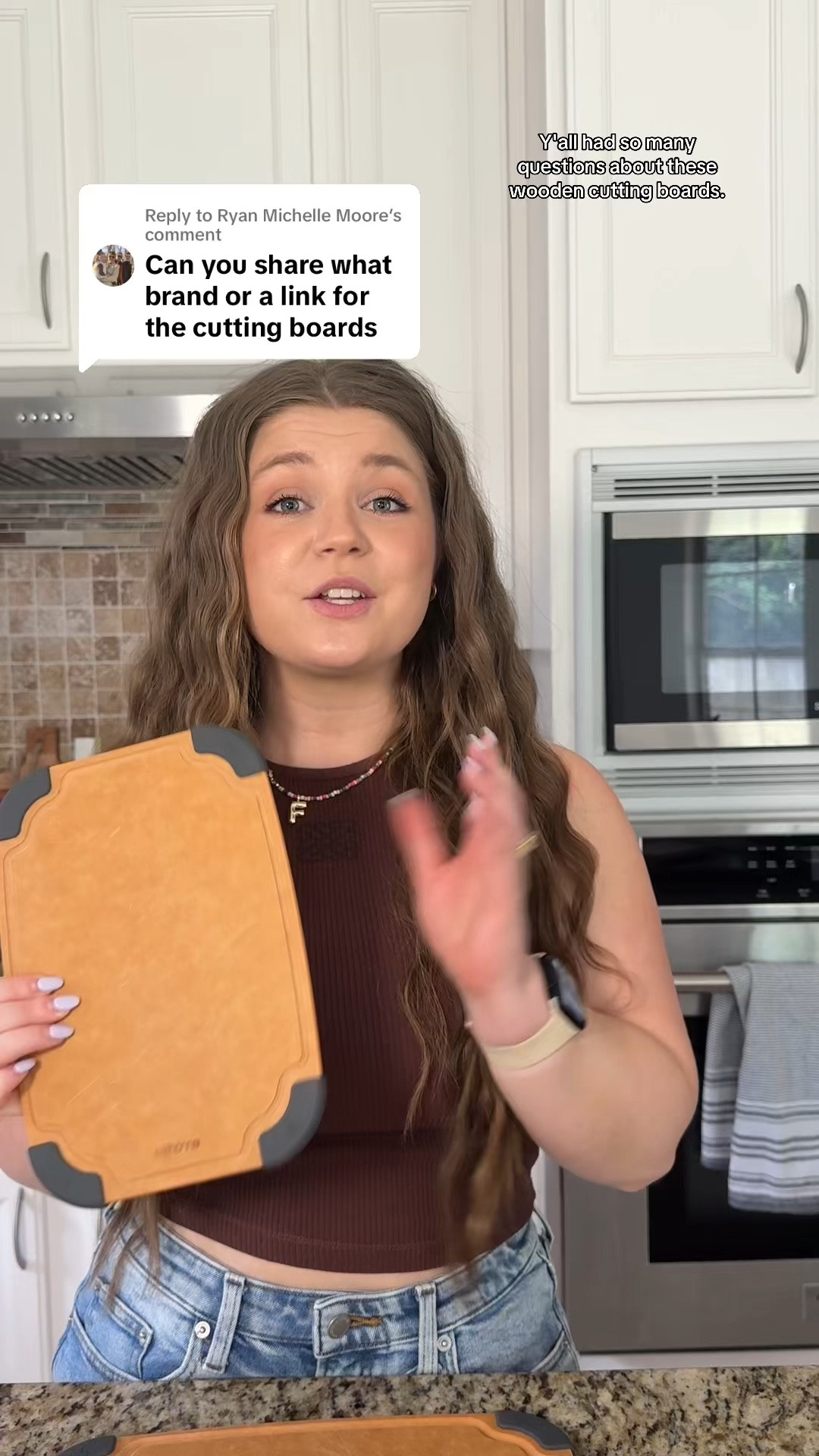My favorite non-toxic non-plastic swap!! #nontoxic #woodencuttingboard #nontoxiclifestyle #microplastics