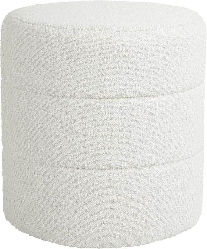 HomePop Upholstered Round Ottoman (No Lid, Seat Only) | HomePop Home Décor | Round Pouf Foot Res... | Amazon (US)