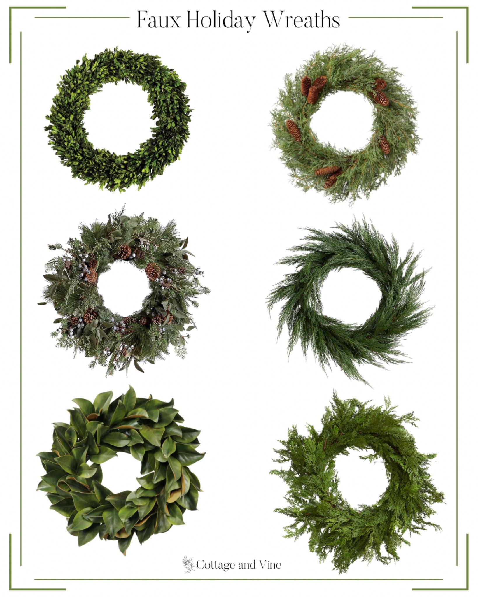 Faux Holiday Wreaths

#LTKSeasonal #LTKhome #LTKHoliday