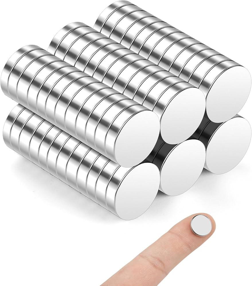 Small Magnets, 80 Pack Refrigerator Magnet 12x3mm Rare Earth Magnet Neodymium Magnets for Crafts,... | Amazon (US)