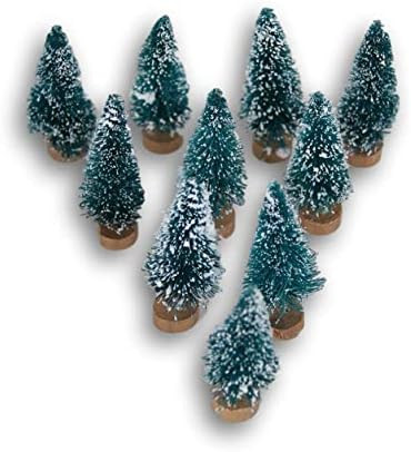 Mini Sisal Trees with Bases for Tabletop Model Train Diorama Craft Bottle Brush Christmas Pine Tr... | Amazon (US)