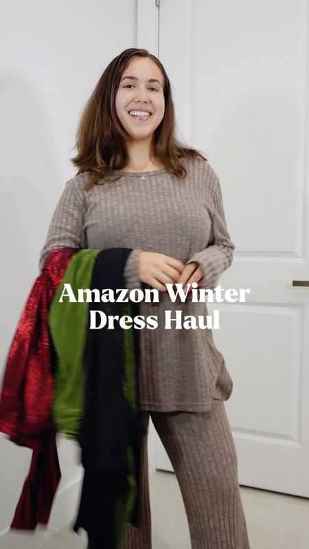 Amazon Winter Haul Dresses under $50 #amazondress #amazonhaul #winterdress #winterfashion 

#LTKmidsize #LTKfindsunder50 #LTKstyletip