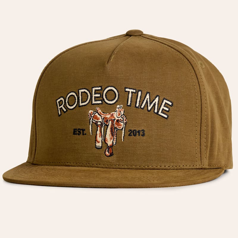 Rodeo Time Dale Brisby Seat Rig Brown Embroidered Flat Bill Canvas Cap | Cavender's