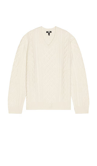 PAIGE Jimenez Sweater in Cream. - size L | Revolve Clothing (Global)