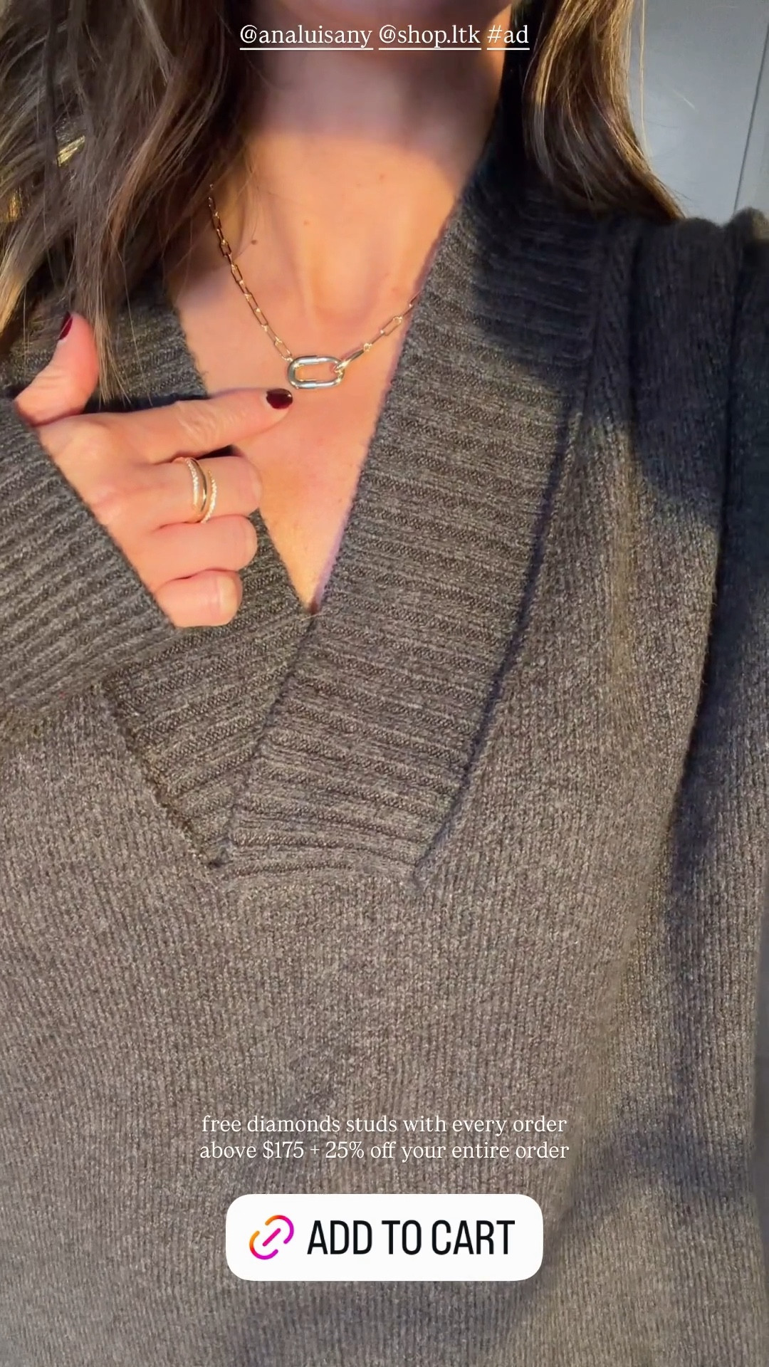 OOTD ⚡️ Had to share my jewelry today. Would make the perfect gift for you or your besties. Comes in silver and gold. Grab it on sale now and get free diamonds studs with every order above $175 + 25% off your entire order. @analuisany #ad

Gift for her, gift idea, jewelry, sale, The Stylizt 

#LTKSaleAlert #LTKFindsUnder100 #LTKGiftGuide