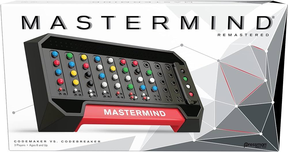 Pressman PRE-3018-06J Mastermind Strategy Game of Codemaker vs. Codebreaker, 5", Multi-colored | Amazon (US)